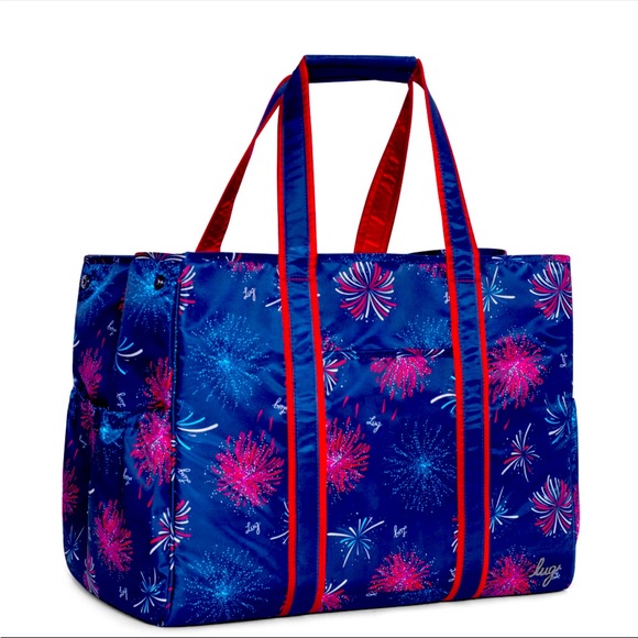NWT: LUG ROVER XL CARRY-ALL TOTE-FIREWORK NAVY - Picture 3 of 7